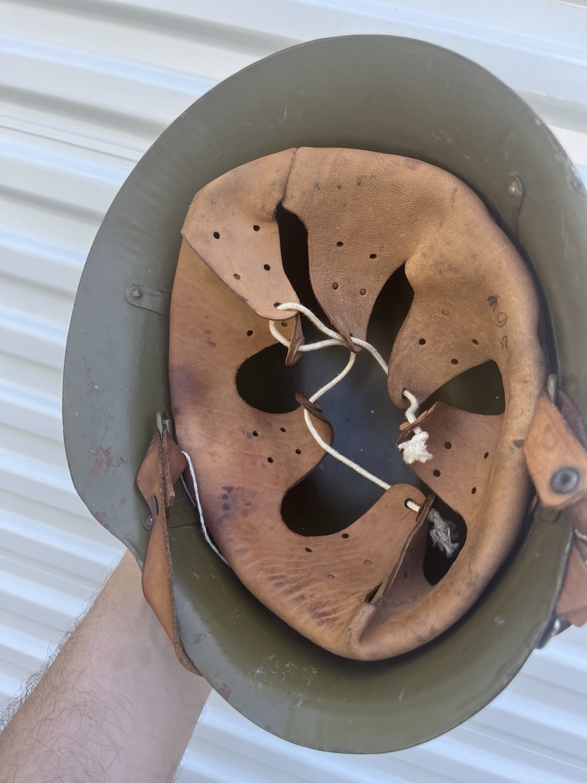 WWII WW 2 Bulgarian M36 Combat Helmet With Liner