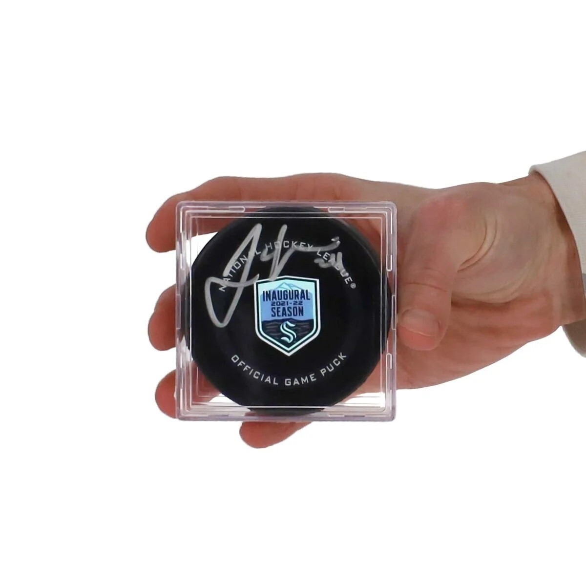 NHL Hockey Puck Holder Display Case Acrylic Square BCW Memorabilia Autograph BOX