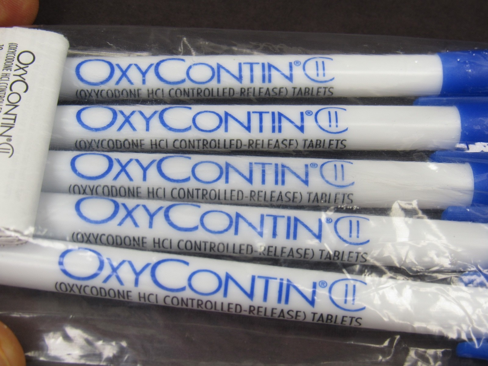 Oxycontin PENS Drug Rep Pharmaceutical Promo Lot of 5 Sealed in Original Package