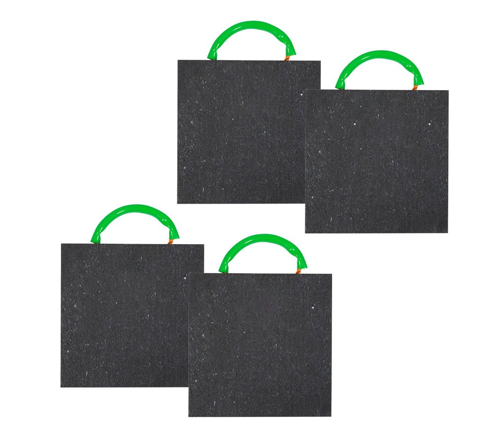 (4 Pack) Medium Outrigger Pad 18" x 18" x 1.5" Thick for Crane, Wrecker, Tow ...