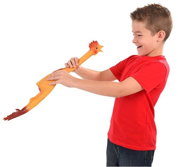 Large 21" Rubber Chicken - Rubbery Yellow Joke Prank Funny Bird Super Sized Fun