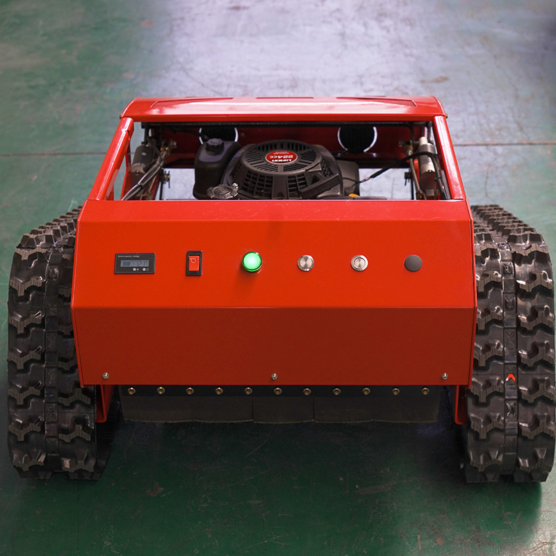 Robot lawn mower sale！Automatic remote control lawn mower Adjustable height 9HP