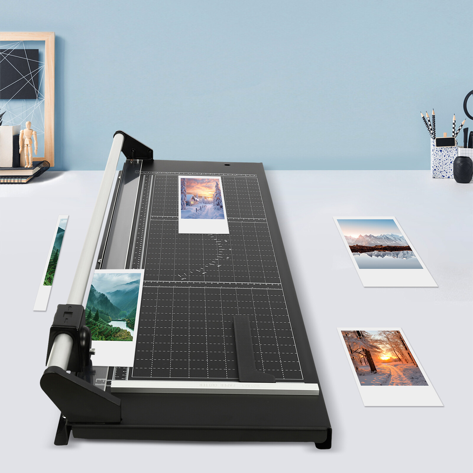 36" Paper Cutter, Manual Precision Rotary Paper Trimmer For Film, Art Cardboard