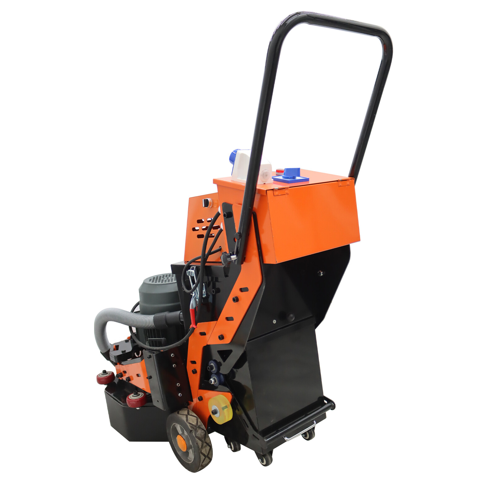 220V Concrete Floor Grinder Polishing Machine w/ 30L Dust Bucket 6 Grinding Head