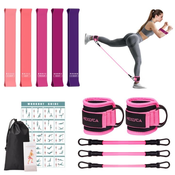 Resistance Bands Set – Resistance Band and Adjustable Ankle Exercise Bands wi...