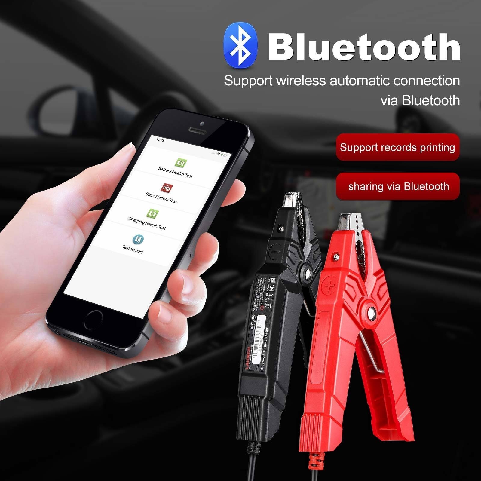 LAUNCH BST360 Car Bluetooth Battery Voltage Tester Automotive Cranking Charging*