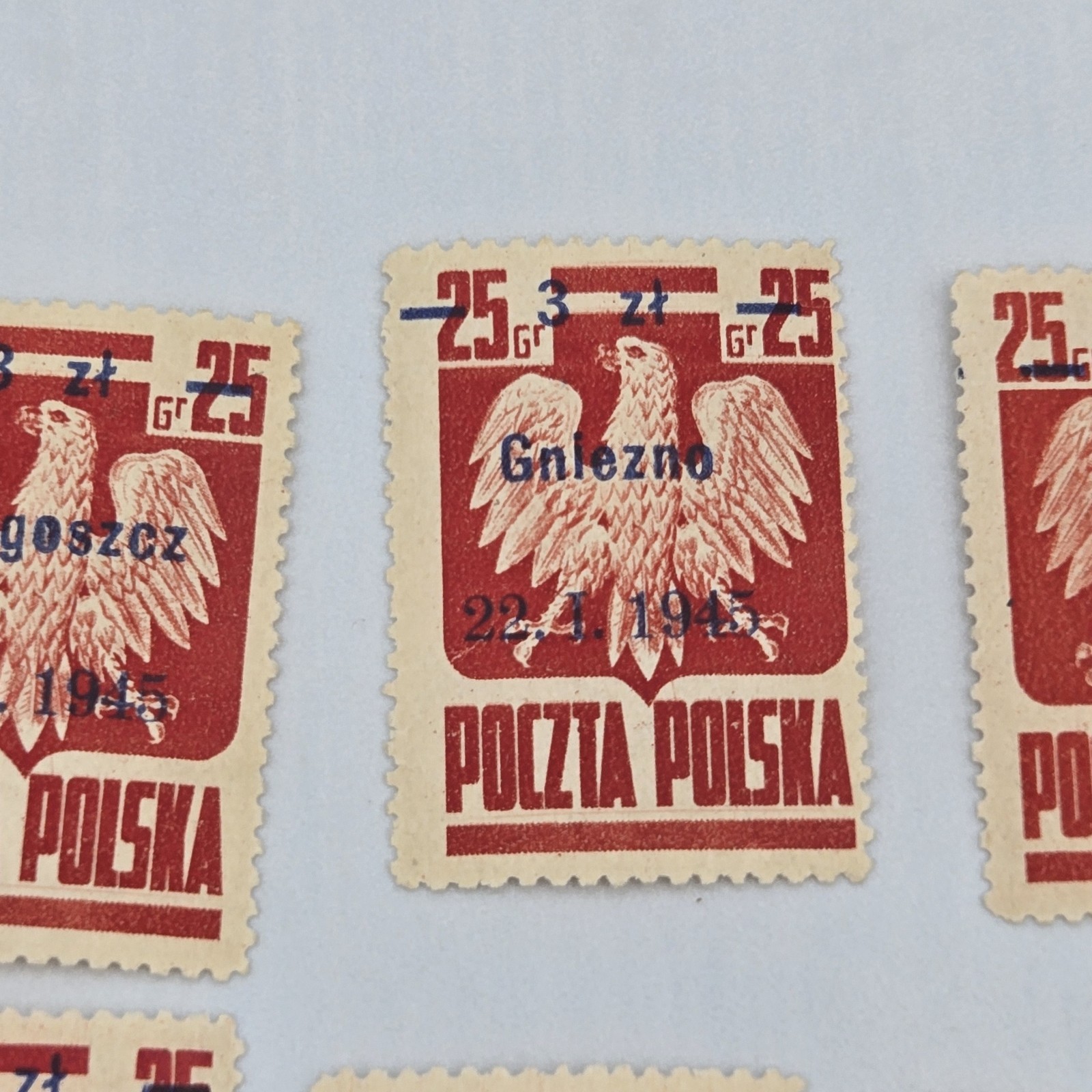 POLAND 1945 Liberation Of Polish Towns Stamps Lot Of 12 Poctza Polska Warszawa..