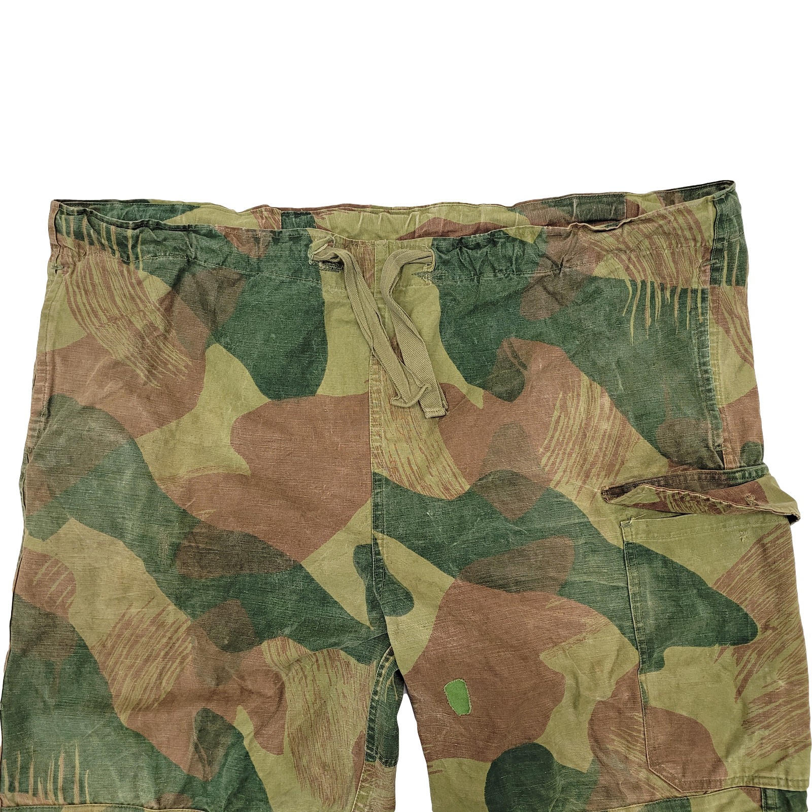 Army Trouser Original Belgian Vintage Surplus WWII Combat Pants Brushstroke Camo