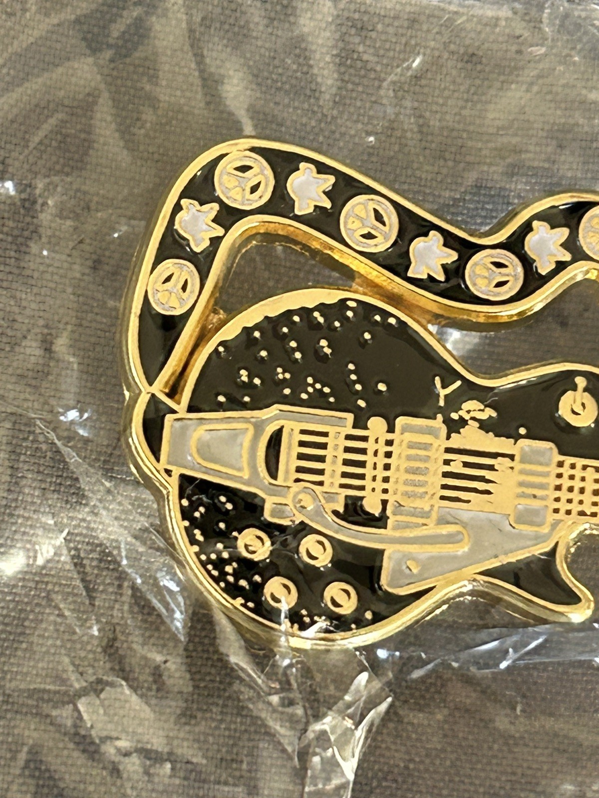 OFFICIAL Neil Young Old Black Guitar Lapel Pin