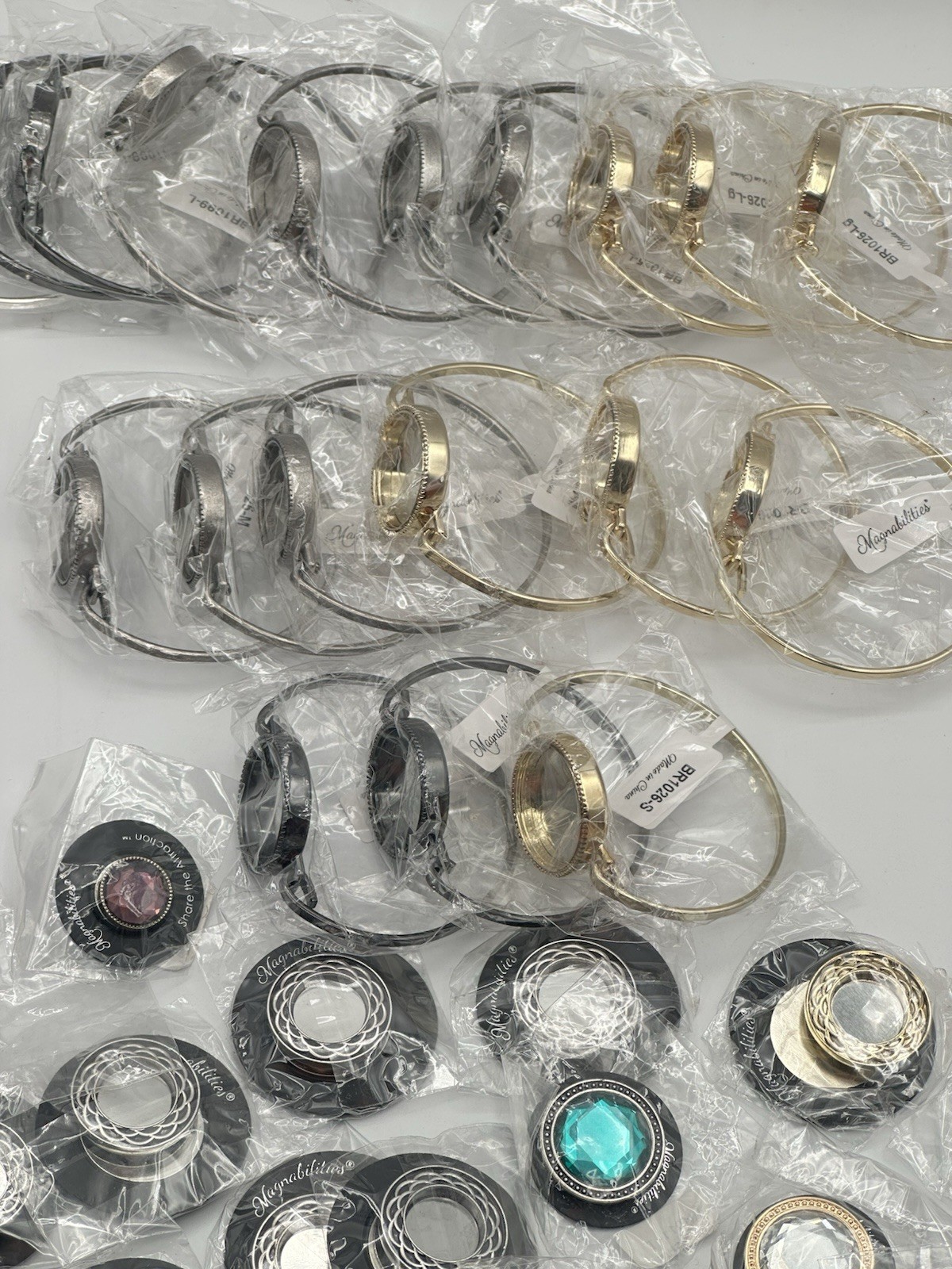 Magnabilities 19 Bracelets 50 Inserts And 2 Pendants Lot All New Pieces