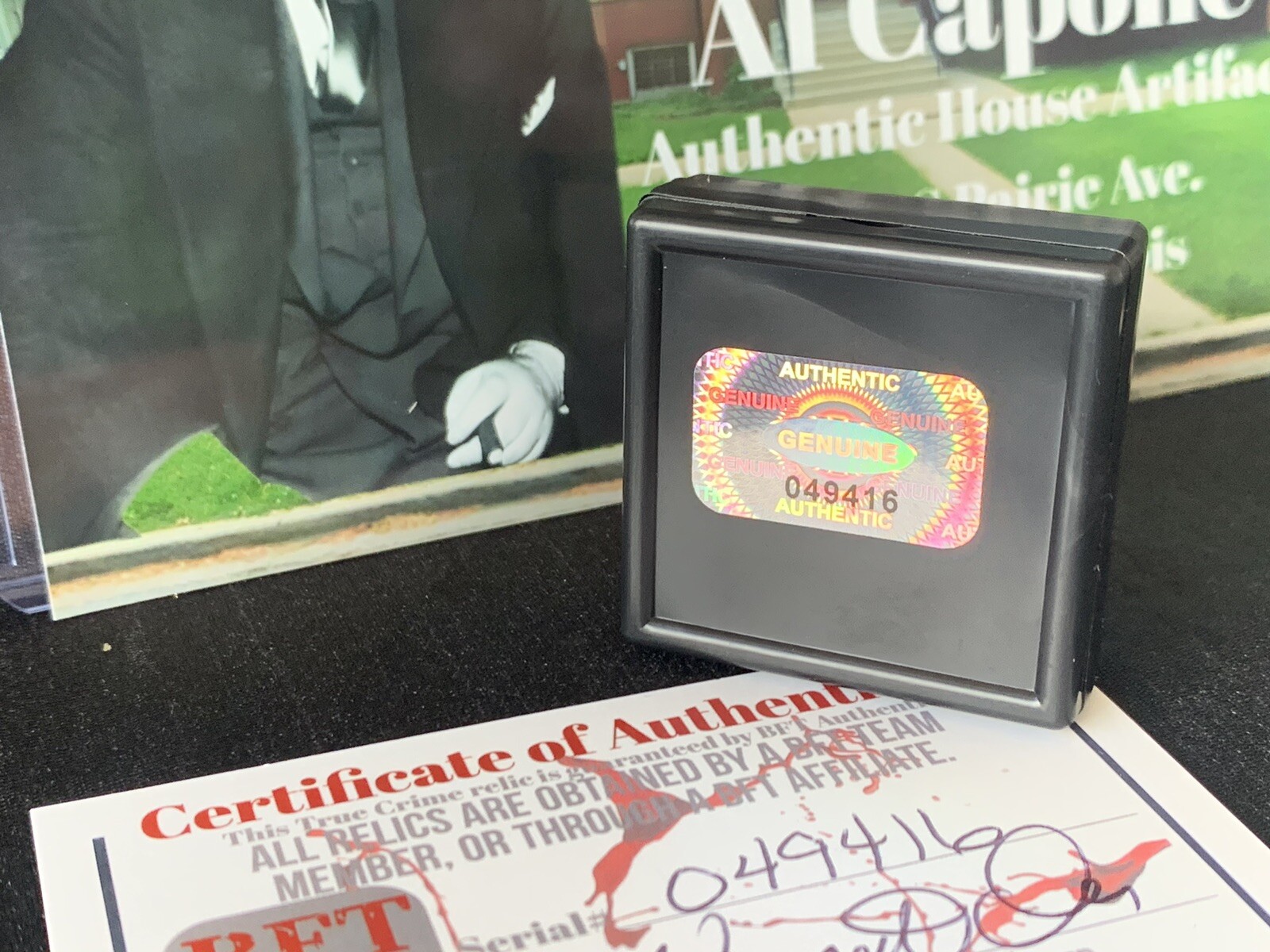 Al Capone Chicago Home Authentic Wood Relic Monster