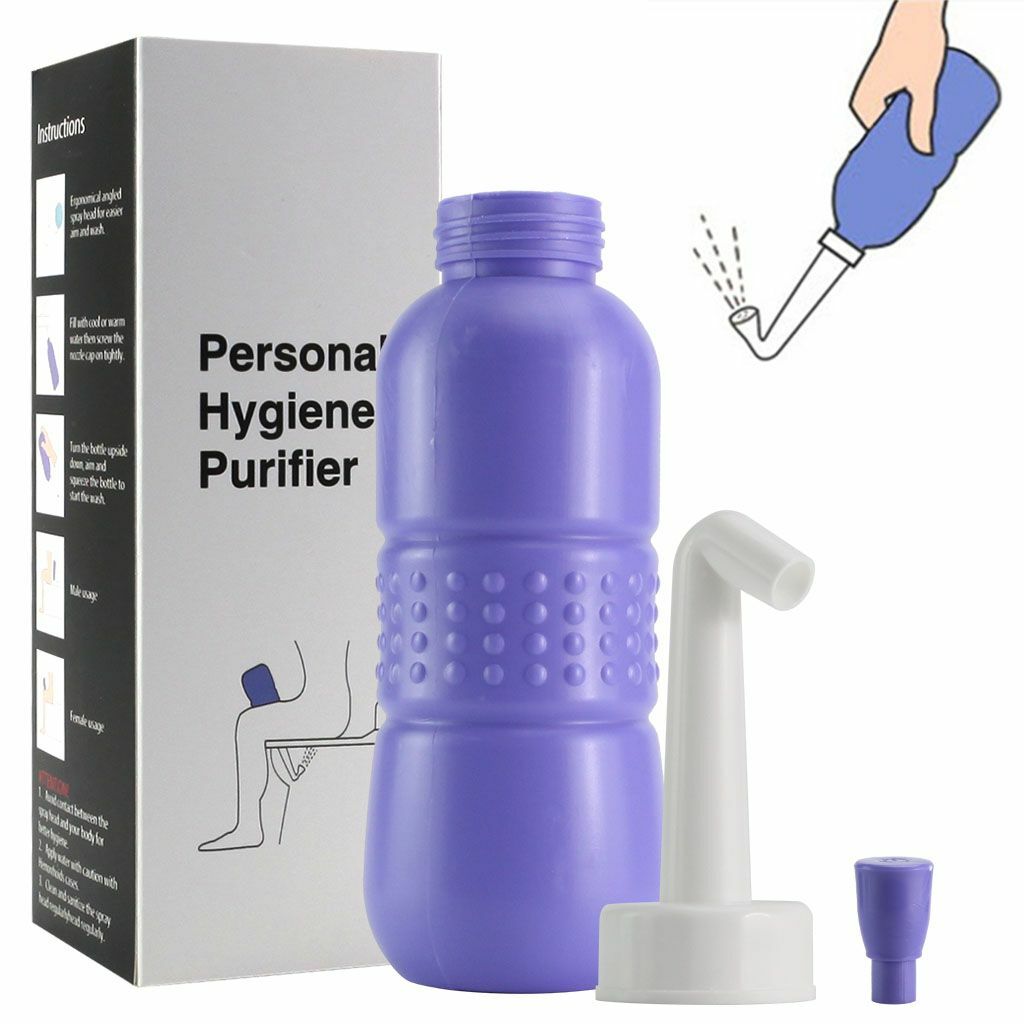Portable Travel Handheld Bidet Sprayer Personal Hygiene Bottle Spray Washing US