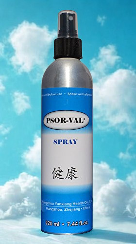 PSOR-VAL Zinc Skin Spray for Psoriasis Eczema 220ml  Relief, itchy, flaky plaque