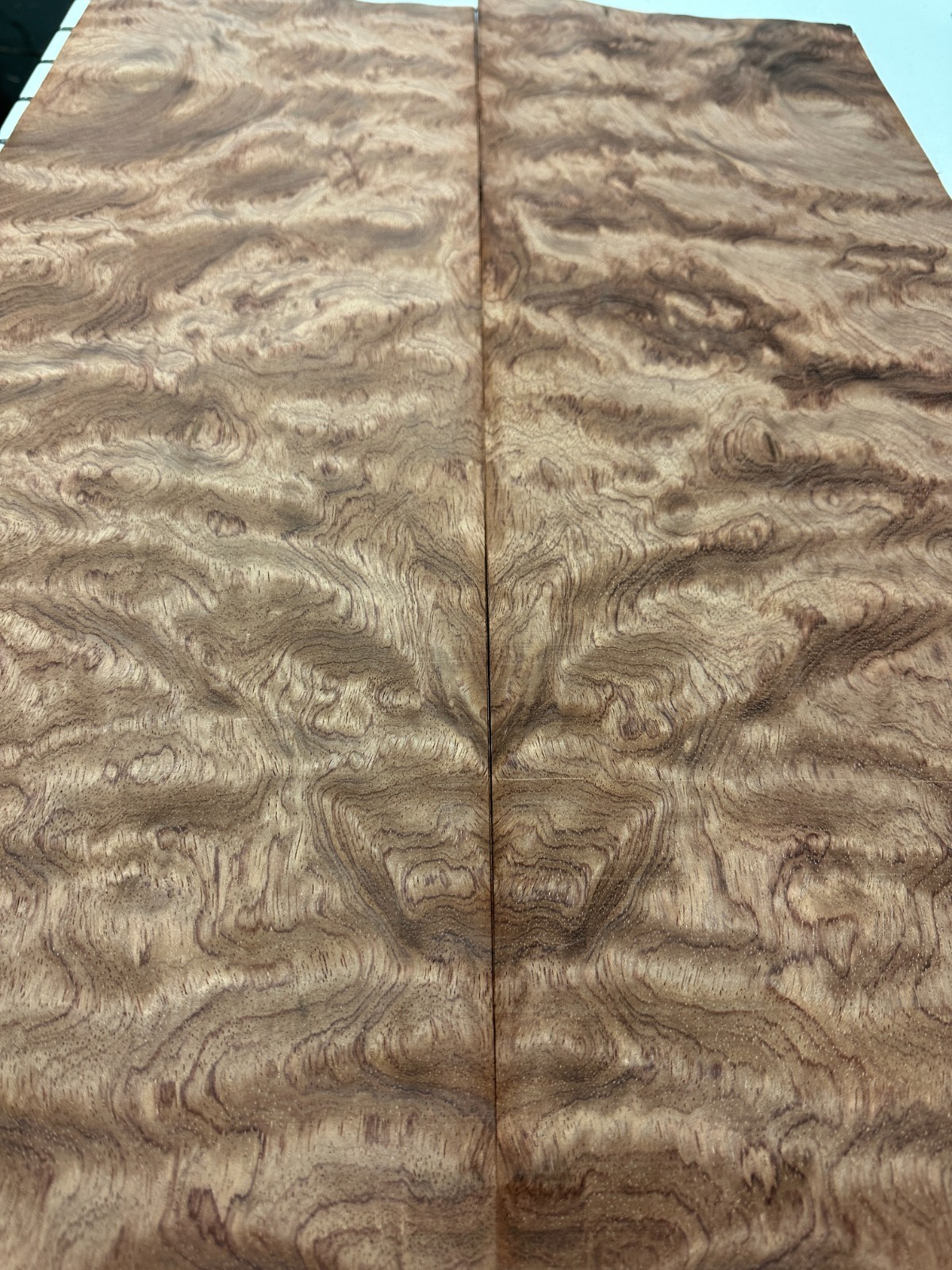 Bubinga Raw Wood Veneer 2 sheets 28'' x 10'' 317B
