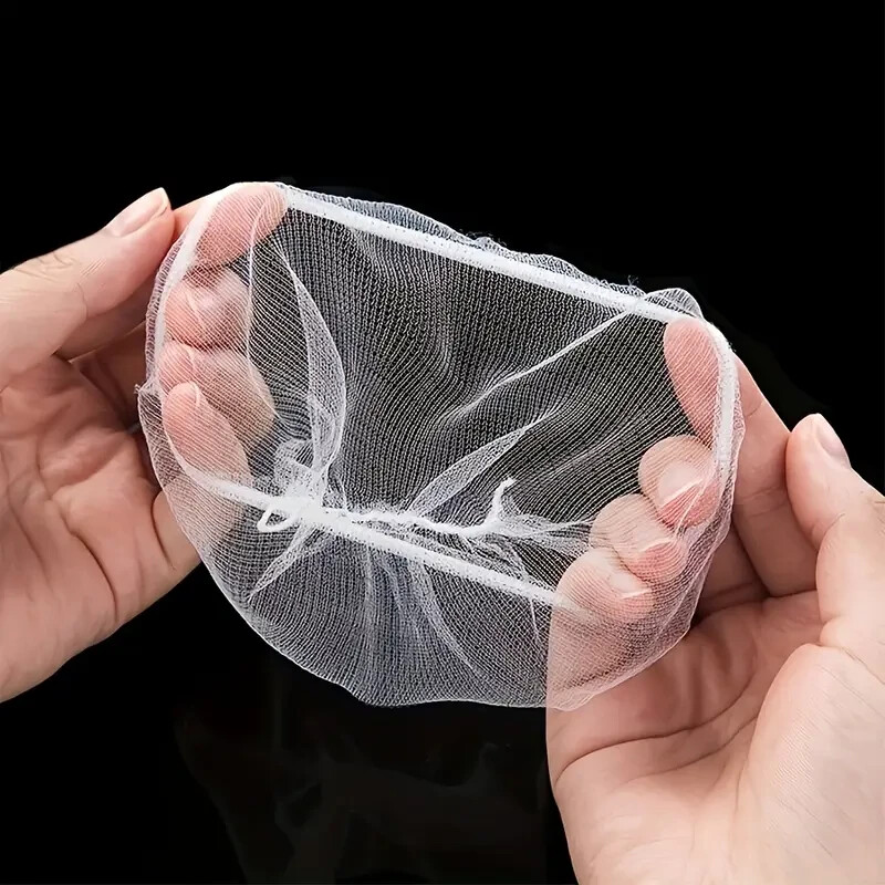 100pcs Kitchen Sink Trash Mesh Bag Anti Clogging Sink Strainer Net Filter