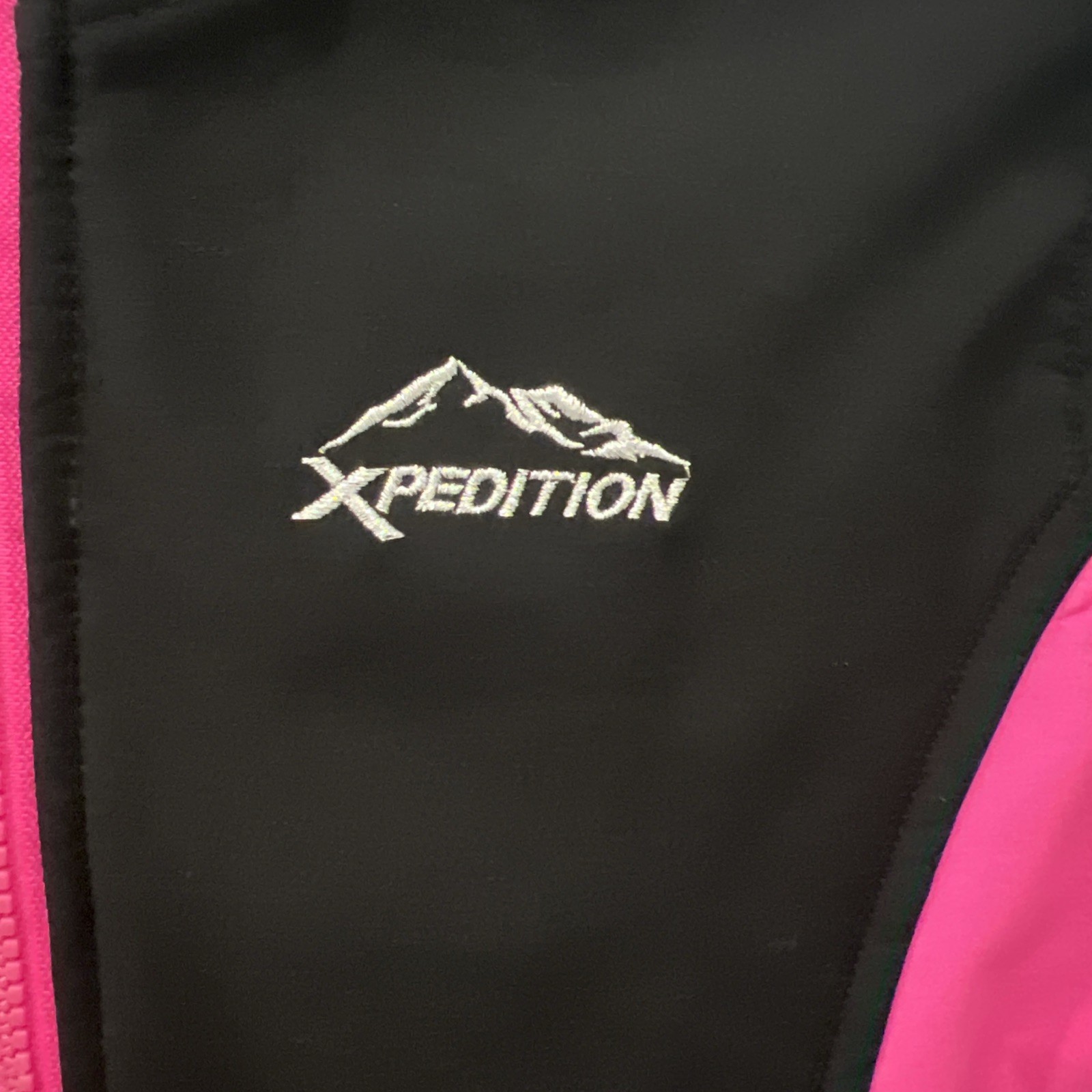 Mountain Xpedition Coat Girls Size Medium (7-8) Hooded Black Pink