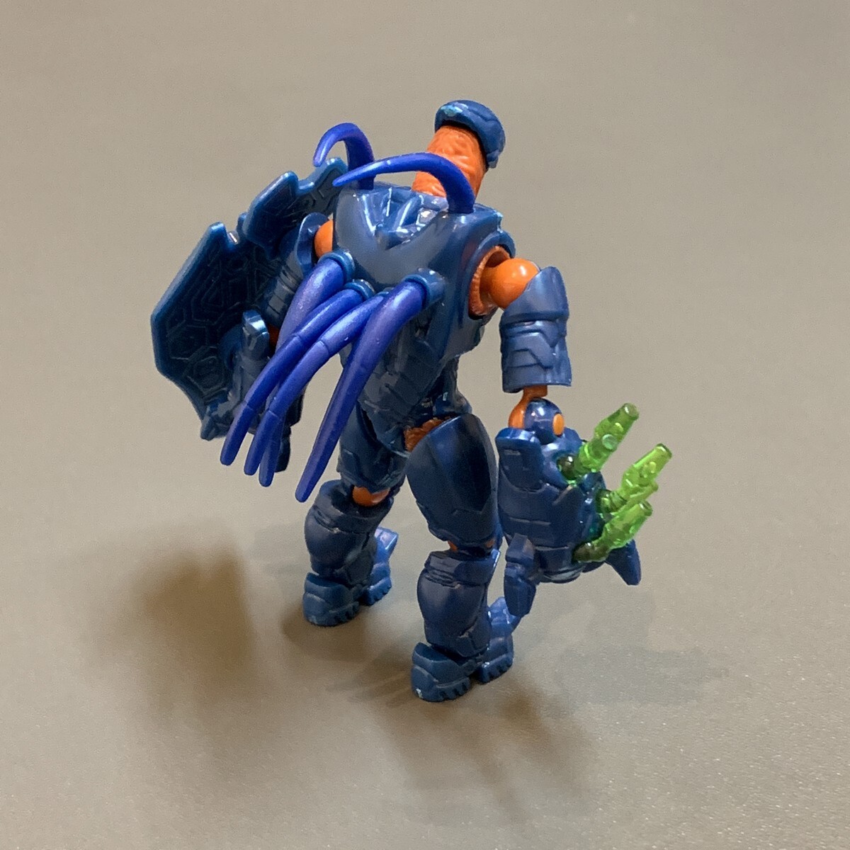 2x New 3.5'' Mega Bloks CONSTRUX HALO BLUE HUNTER Bloks figure Warthog Run GFT55