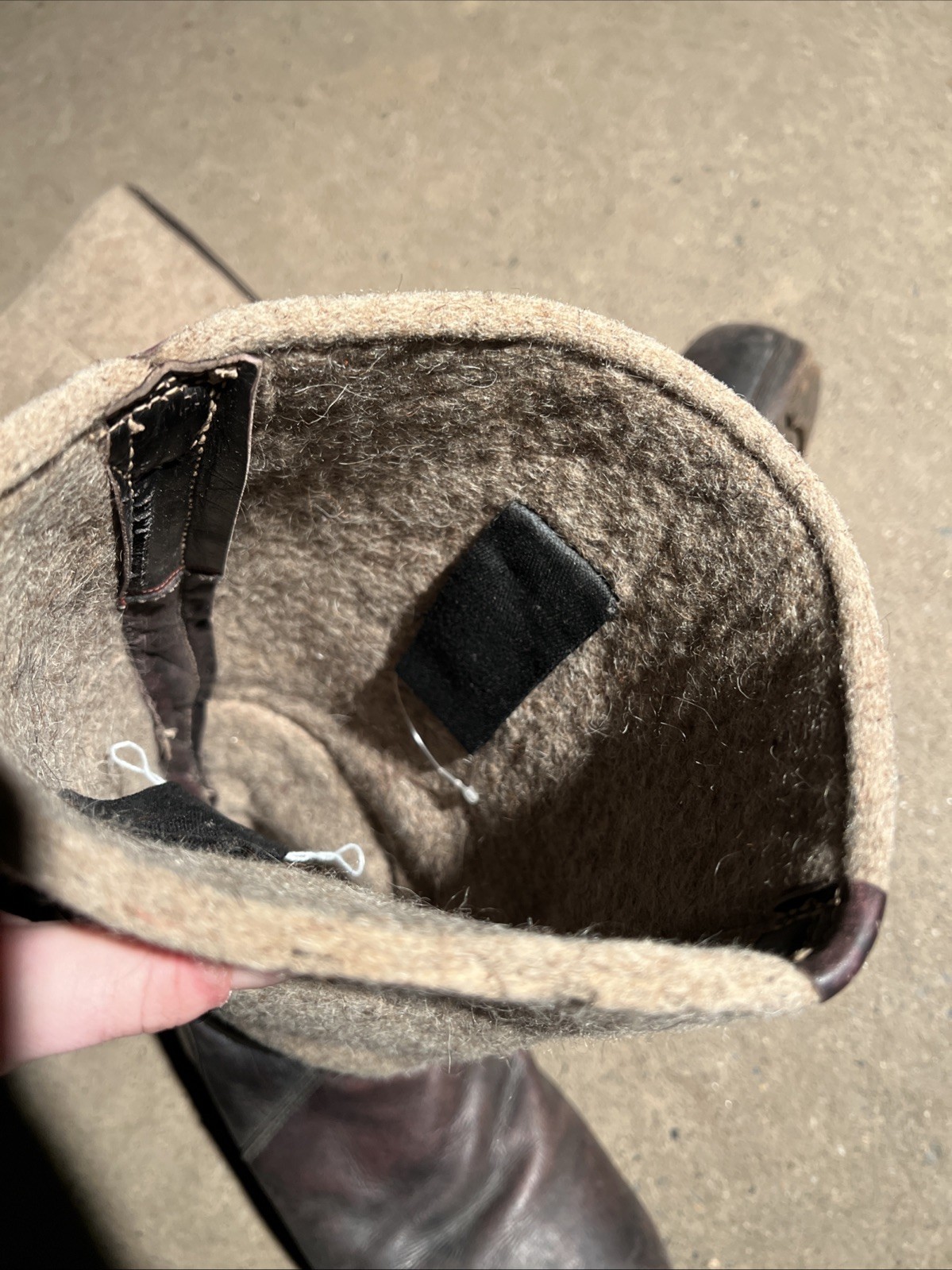 WW2 German Sentry Boots Wool / Leather Original (FF552