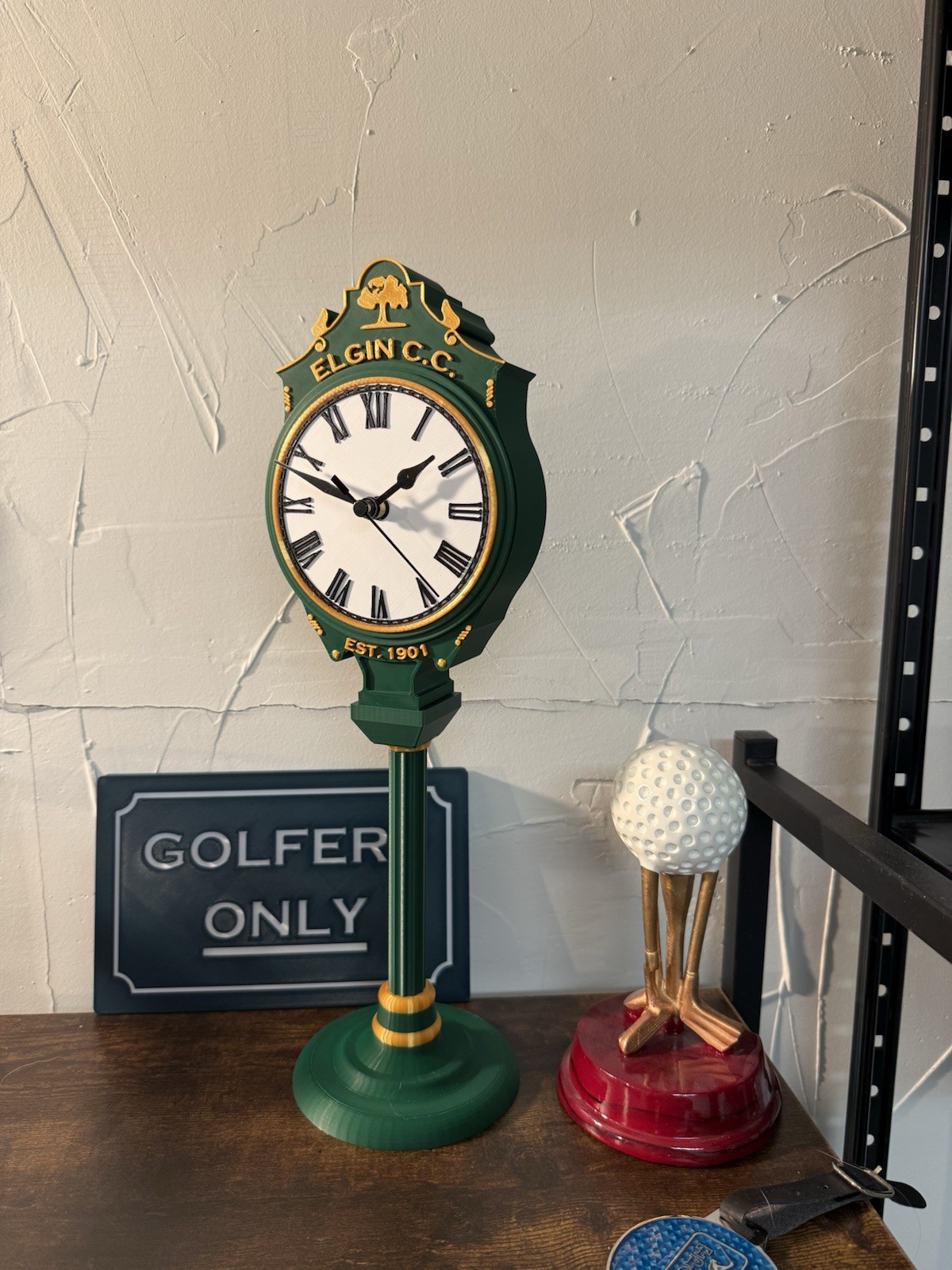 Personalized Golf Clock - Custom Name & EST. YEAR