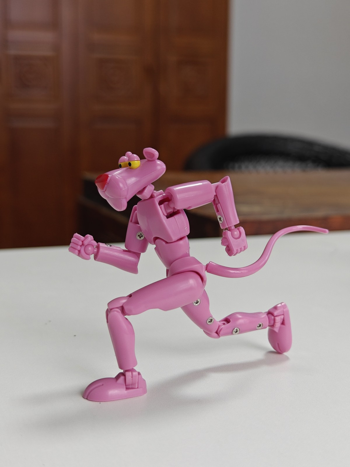 FJ Pink Panther Model Toys Action Figure Collection Hobby Children's Gift