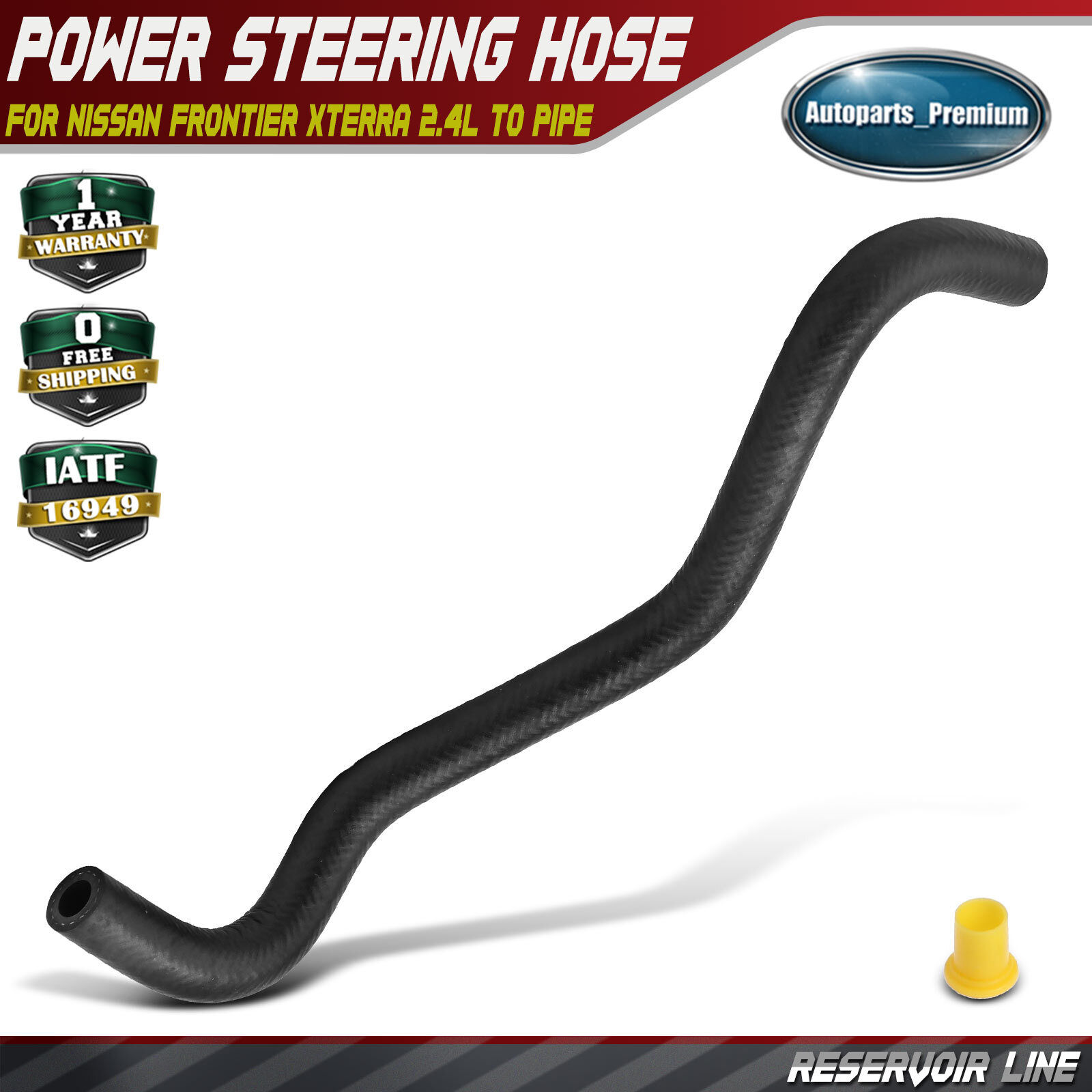Power Steering Reservoir Hose for Nissan Frontier 98-04 06-08 11-13 2015 Xterra