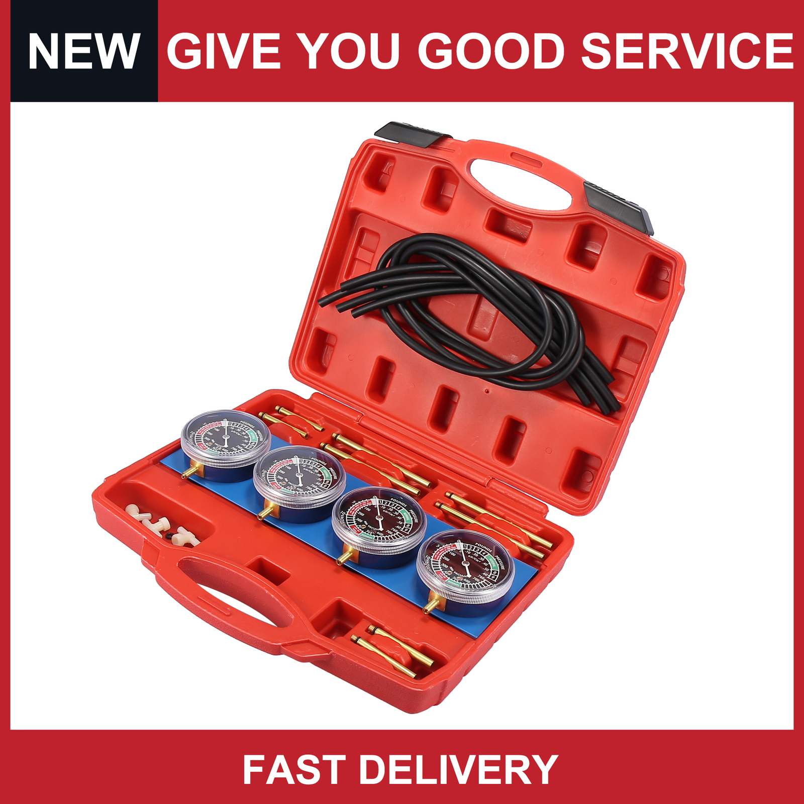 Universal Motorcycle Fuel Vacuum Carburetor Synchronizer Tool Kit Pack of 1