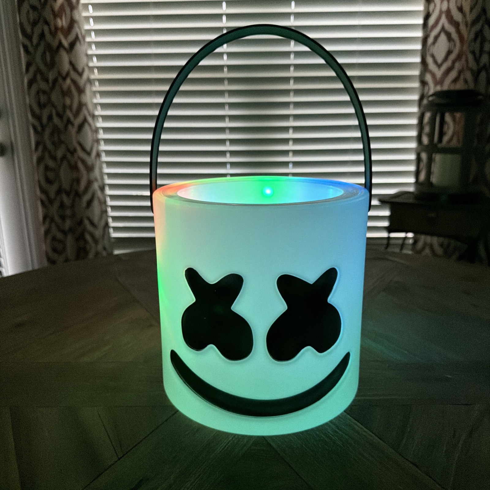 DJ Marshmello LED Light Up White Halloween Treat Bucket