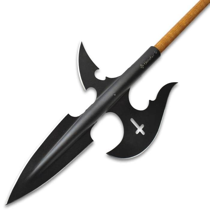 Honshu Halberd Spear Head Only in High Carbon Steel, New