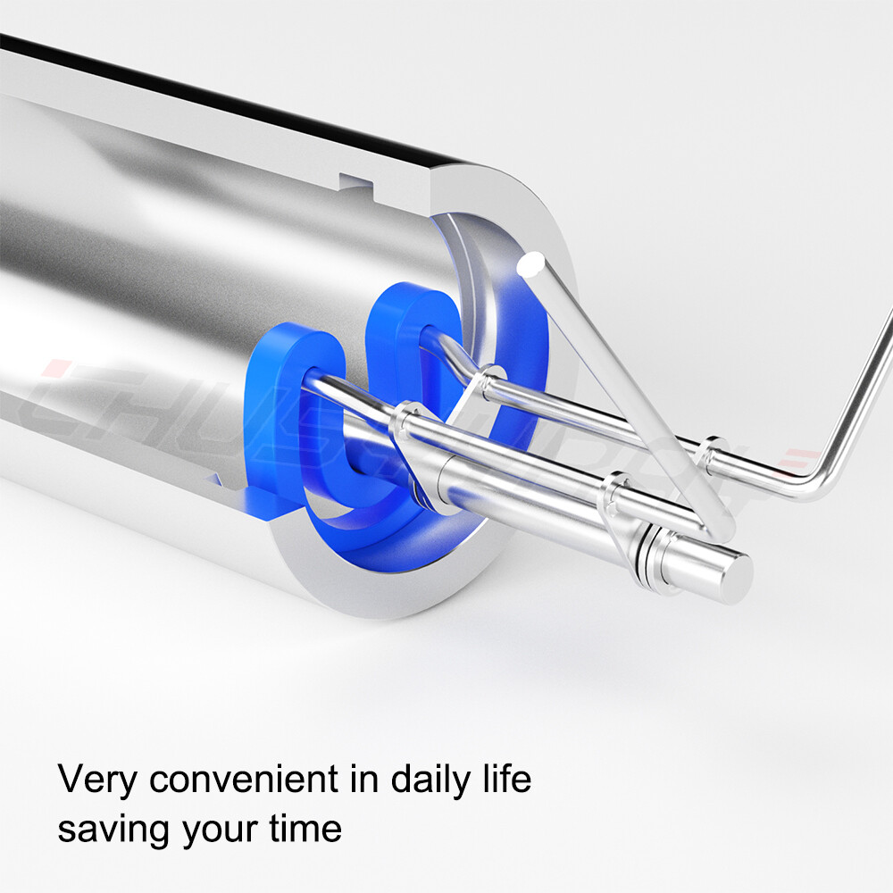 3* Hydraulic Cylinder Piston Rod Seal U-cup Installation Tool Kit Set Universal