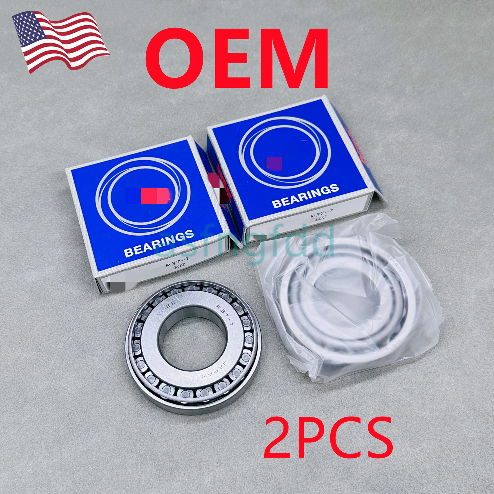 OEM 2PCS New Tapered Roller Bearings 37mm x77mm x 12/17mm Fit For NSK R37-7 US