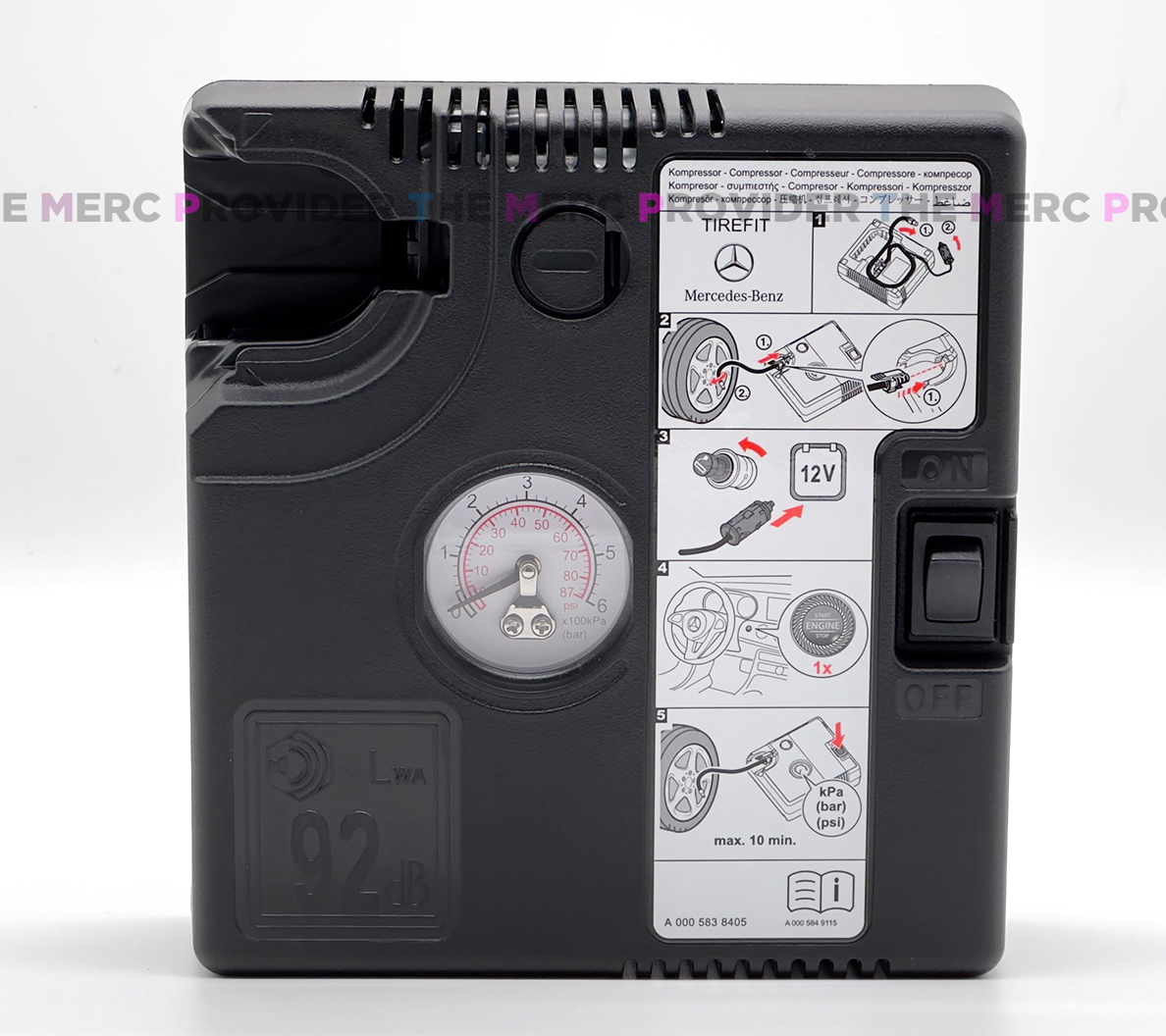 Mercedes-Benz Genuine OEM TireFit Tire Sealant w/ Air Tire Pump 620 mL