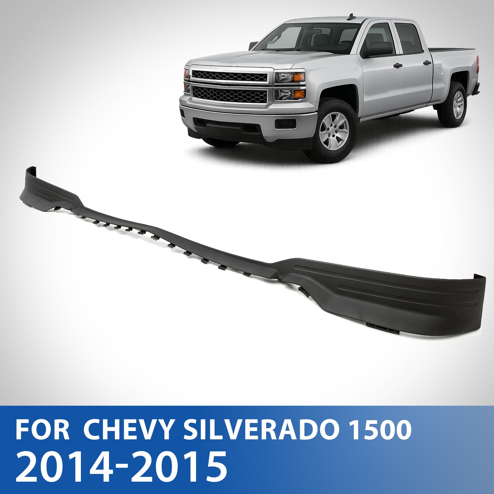 Front Bumper Lower Valance For 2014-2015 Chevy Silverado 1500 Air Dam Deflector