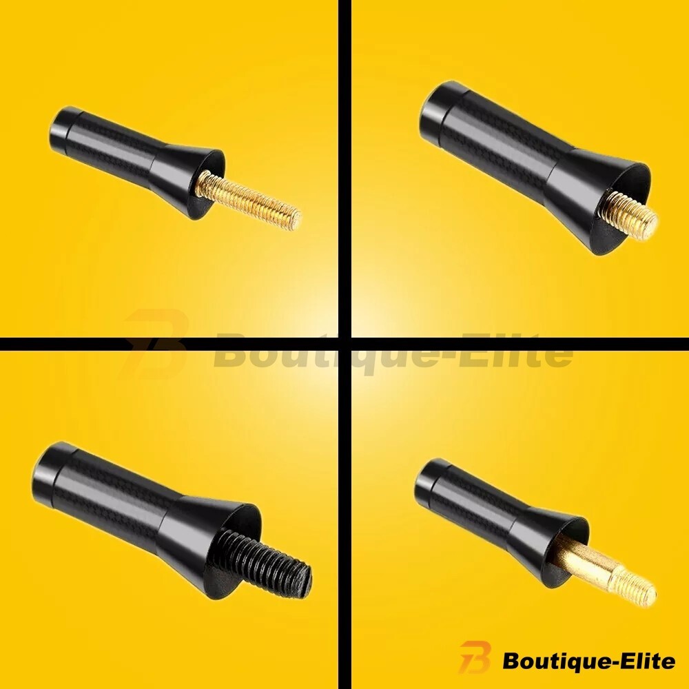 Universal 1.4-Inch Carbon Fiber Car Antenna FM Aerial Black