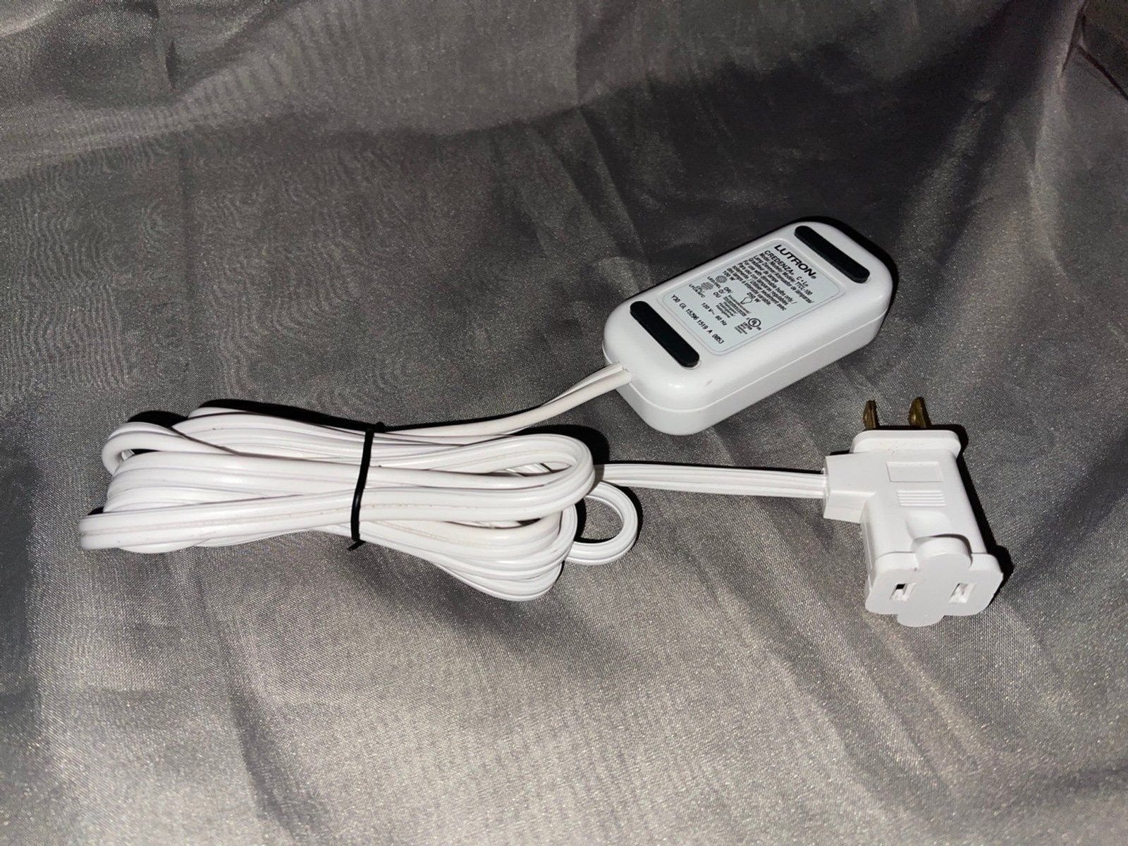 2X Lutron Credenza LED Light Dimmer Switches w/ 2-Prong US Cord TTCL-100 WHITE