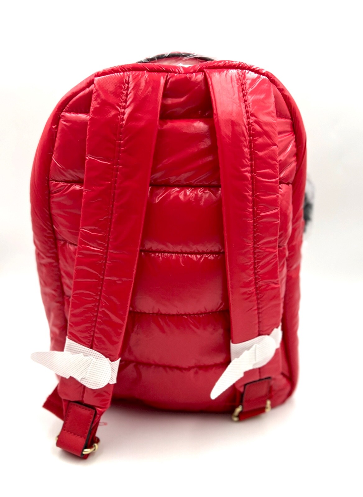 New! Estee Lauder Fluffy Backpack Makeup Bag ~ Red