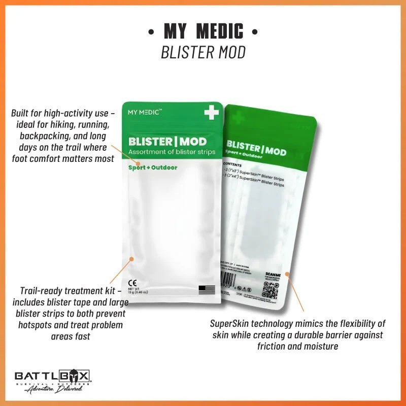 My Medic Blister MOD Hiking Blister Care First Aid Kit SuperSkin Foot Treatment