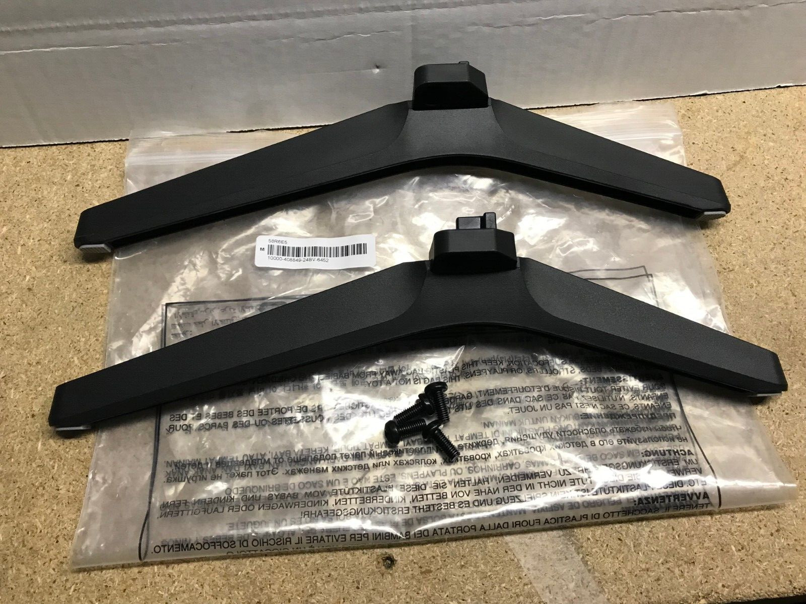 Hisense 58R6E5 / 50R6E5 RSAG8.078.7346 OEM Stand / Feet w Screws ( 1 Pair )