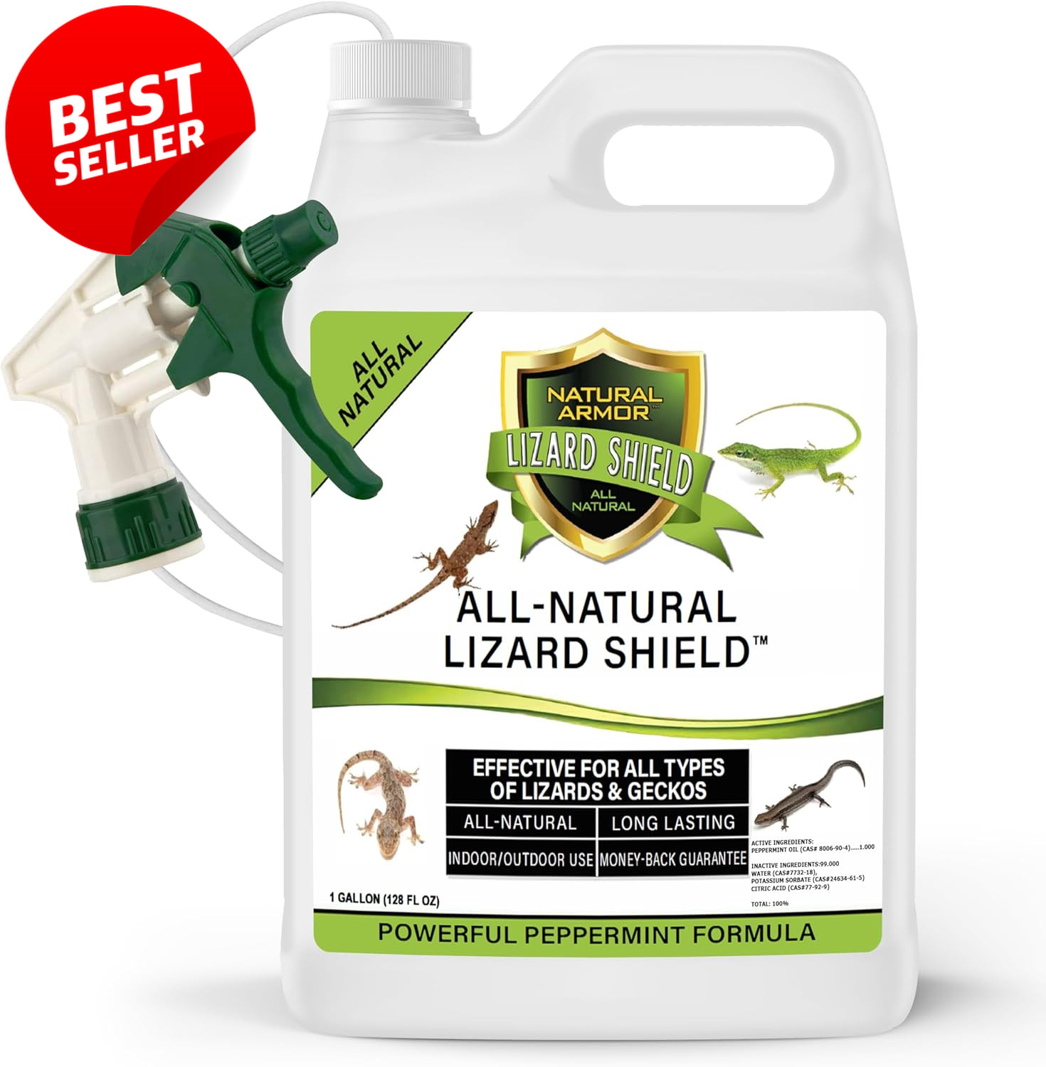 Lizard & Gecko Repellent Spray 128oz Peppermint Gallon Ready to Use - US