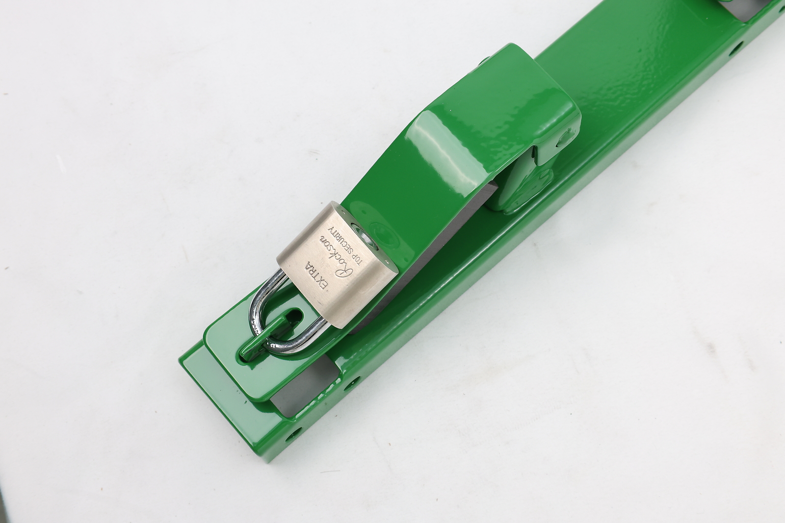 GREEN 3 Place Weedeater Trimmer Racks For OPEN Landscape Truck&Trailer w/ Lock