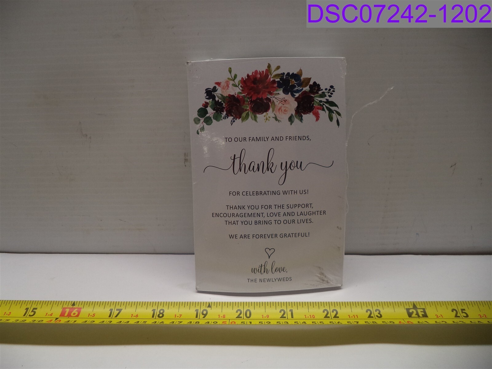 50 Pack All eWired Up Burgundy Marsala Navy Thank You Place Cards