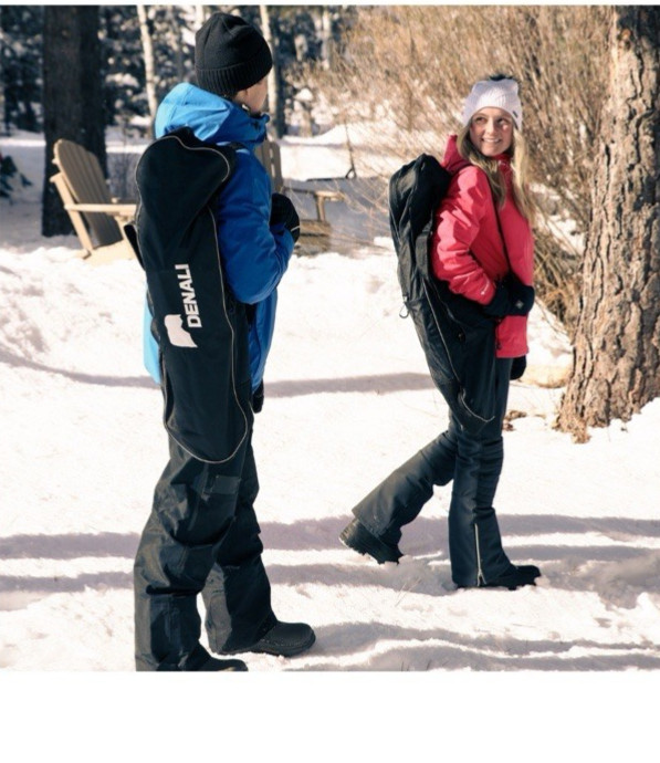 Denali Pro Snowshoes 8x21 Winter Hiking Kit w/ Poles & Carry Bag – 150 lb Rated