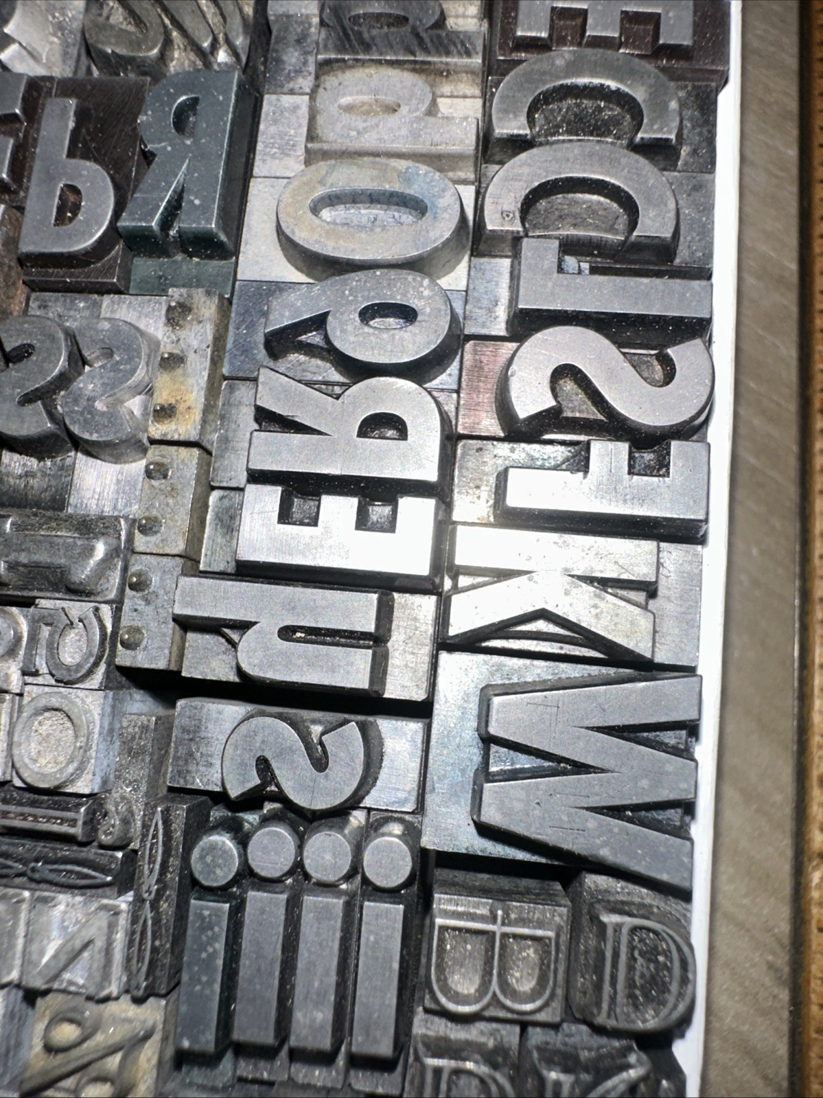 Printing Blocks “ Dingbats Variety “ Nice Collection Letterpress Letters Etc. 2
