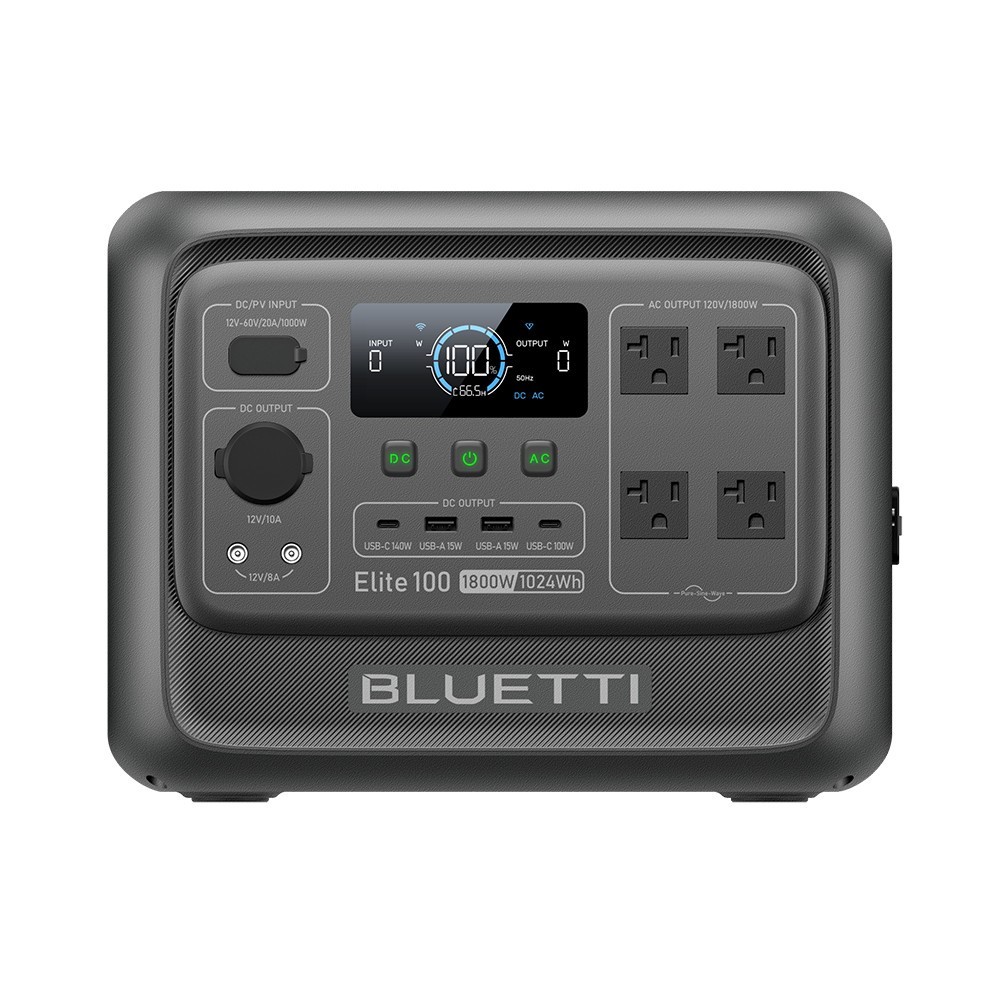 BLUETTI Elite 100 V2 1024Wh 1800W Portable Power Station for Camping Refurbished