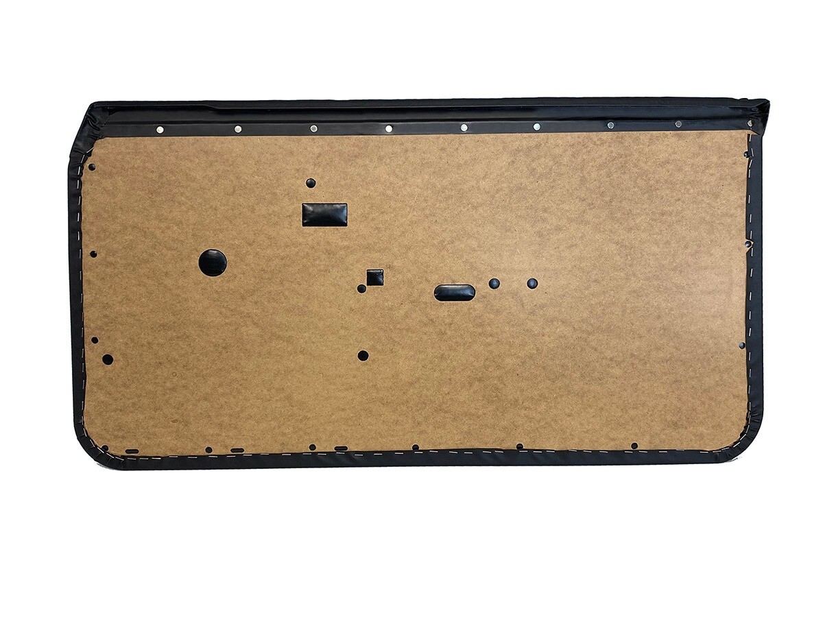 For BMW E10 2002 1966-1977 Interior Door Panel With Chrome Trims Black 2pcs