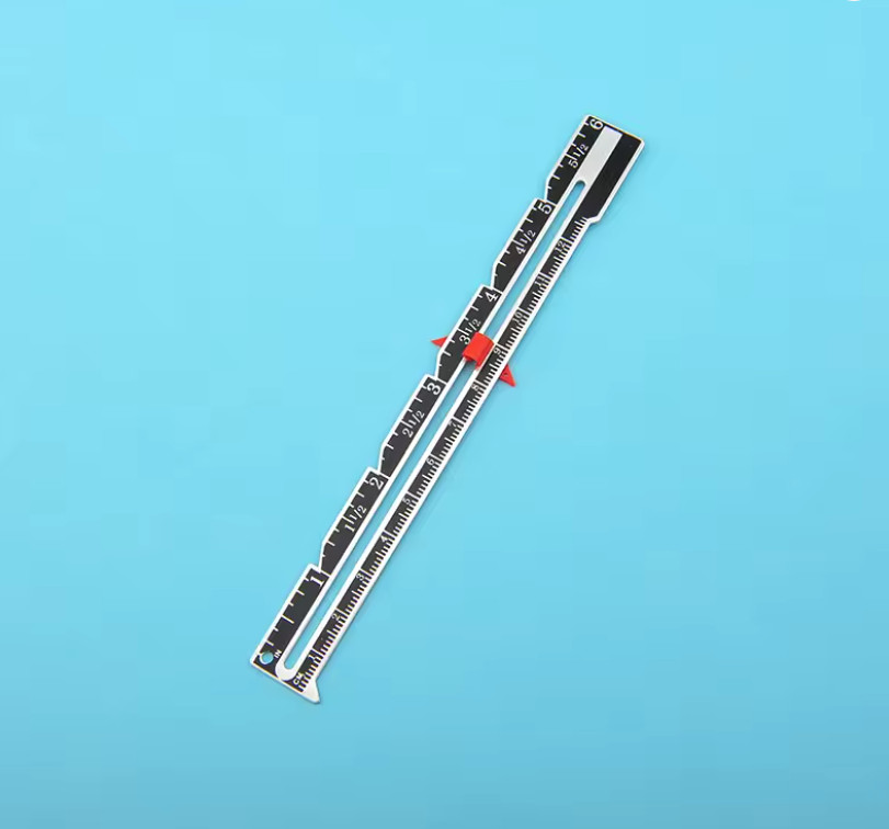 1pc Metal Sliding Sewing Gauge Quilting Measuring Tool Sewing Accessory - NEW
