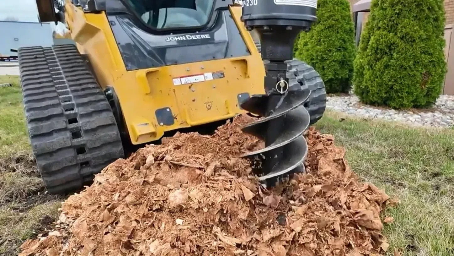 Lowe 12 in Auger Stump Planer Bit 2 in Hex, New Post Hole Digger