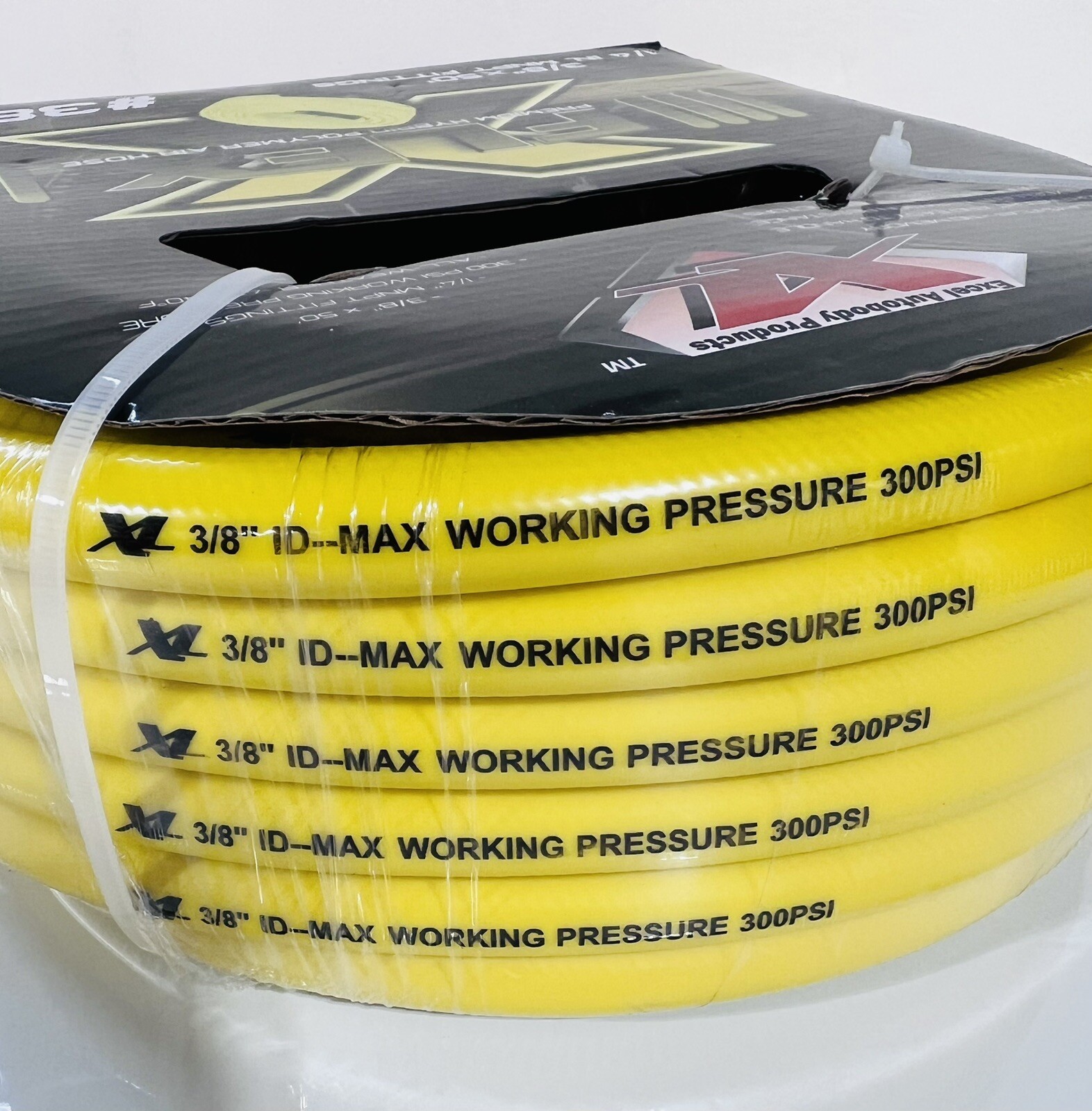 Flex 3/8' x 50' Hybrid Air Hose - Competes with Flexzilla HFZ3850YW2 -CLOSEOUT