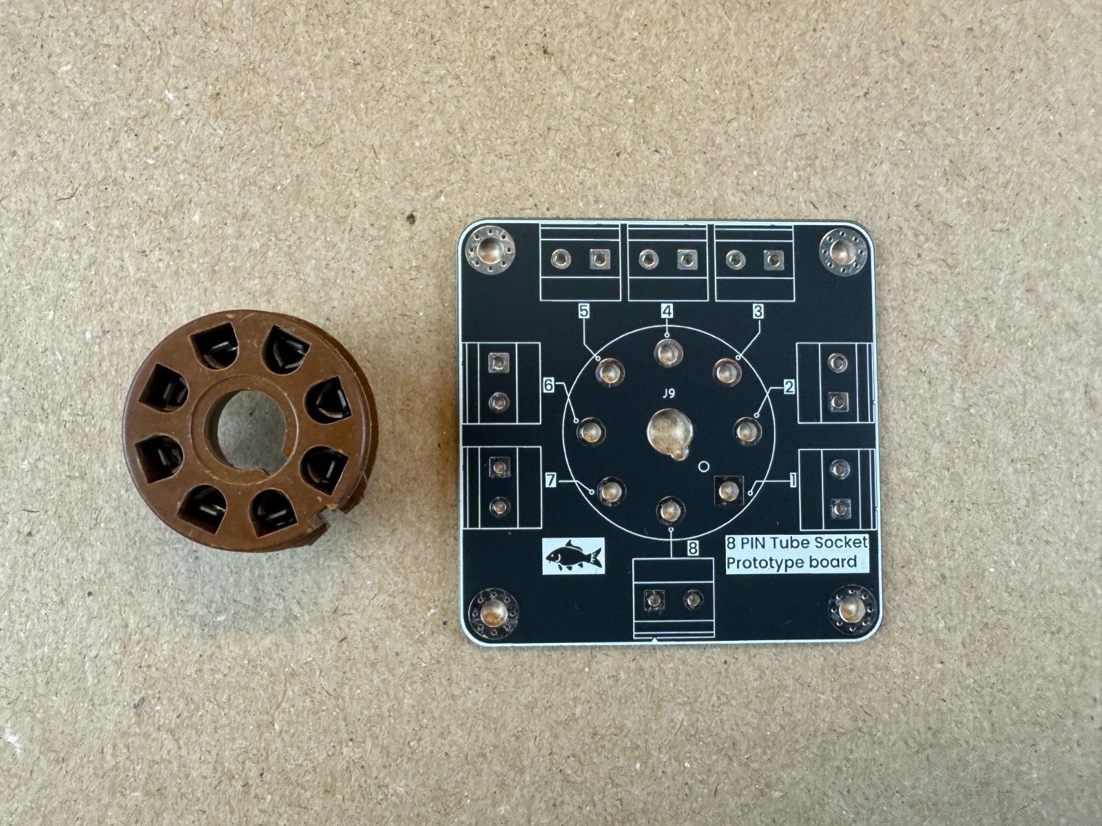 New 8-Pin Octal Vacuum Tube Board Prototype Adapter Socket DIY Breadboard (Qty)