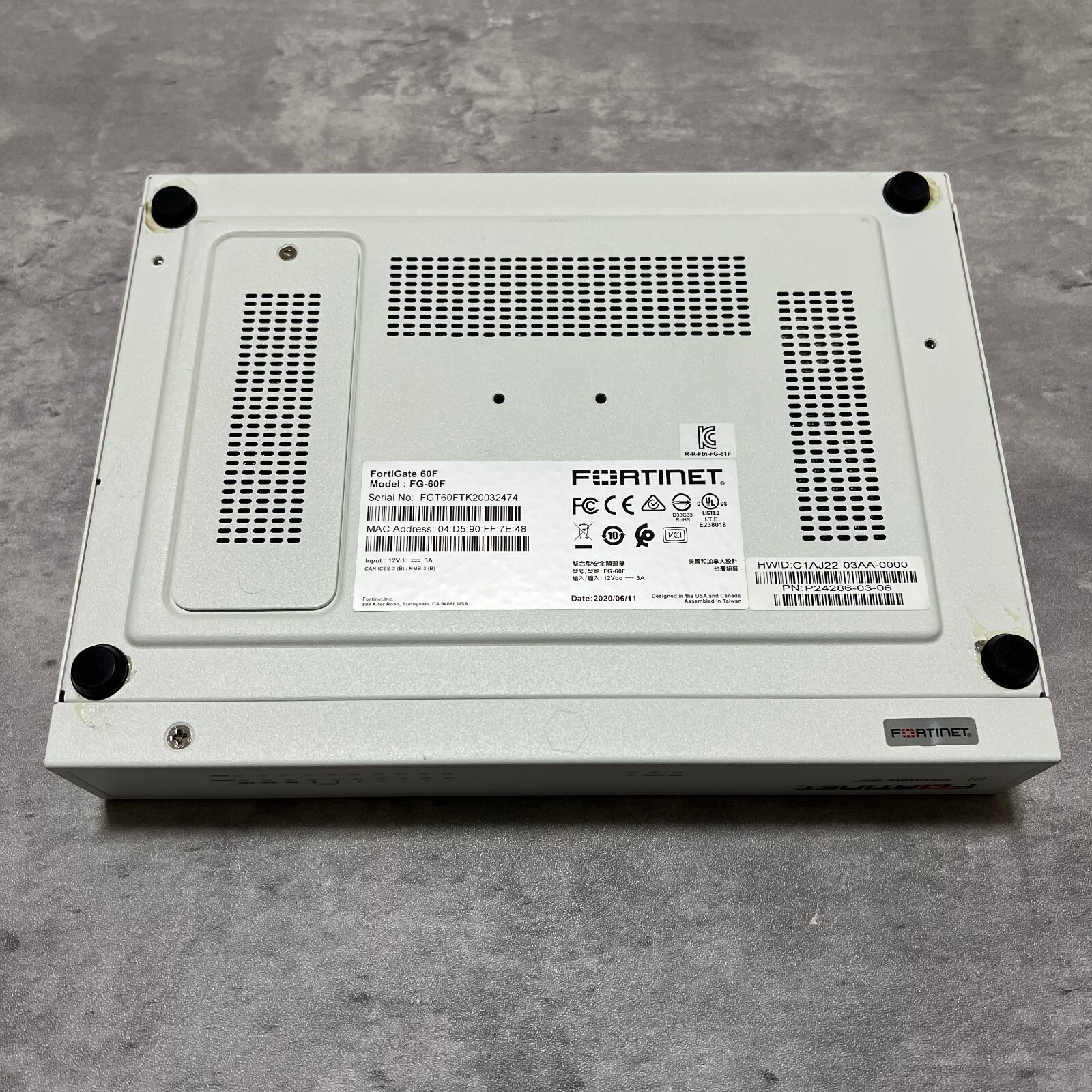 【Select License Term】 Fortinet FG-60F Fortigate-60F Network Security 【1day Ship】