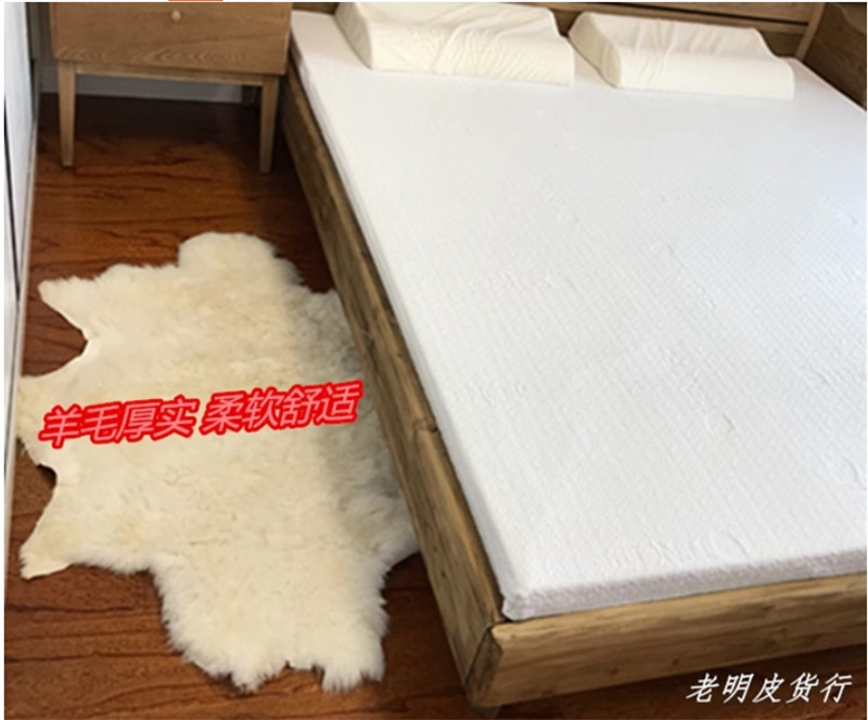 IN US Genuine Sheepskin Fluffy Fur Sheepskin Rugs Windward Natural Soft 60x100cm